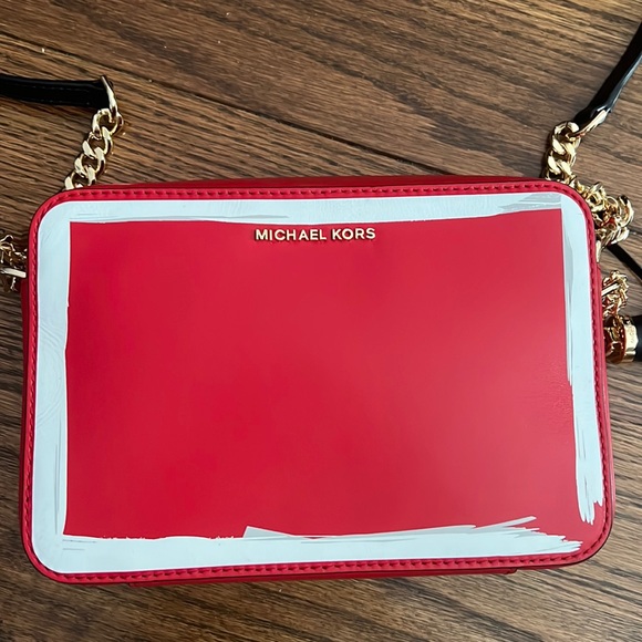 Red Michael Kors crossbody handbag - Picture 2 of 5
